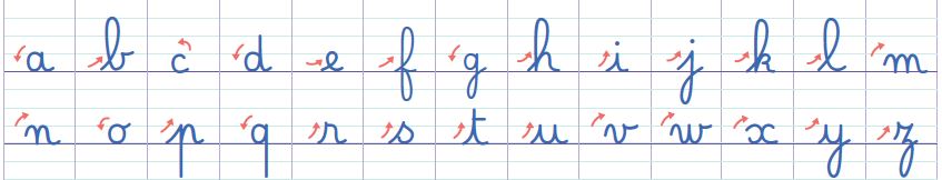 Modème écriture cursive