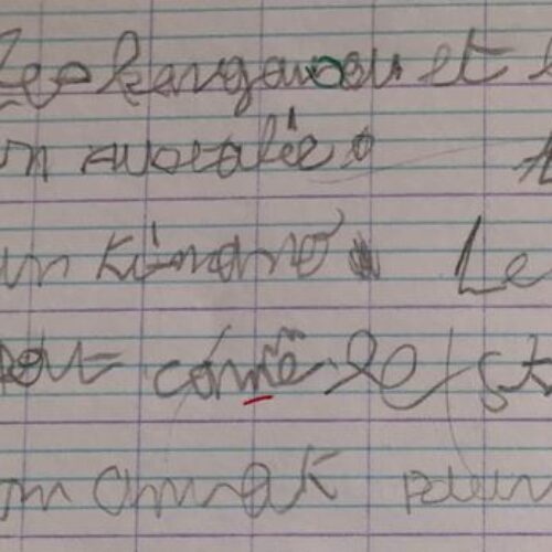 lor écriture écriture illisible